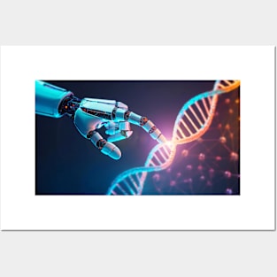 robot dna Posters and Art